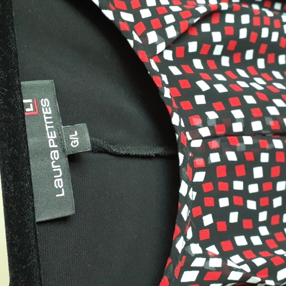 Laura Petites Flowy Short-Sleeved Scoop Neck Top - Women's Size Large - Picture 2 of 5